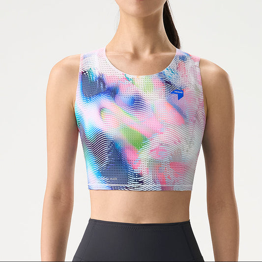 Women's QiFlow Running Crop Top - Vortex