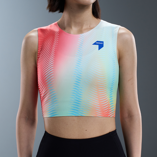 Women's QiFlow Running Crop Top - Vortex