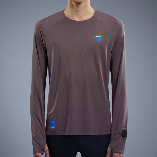 Men's Qiflow Ventilated Running Long Sleeve