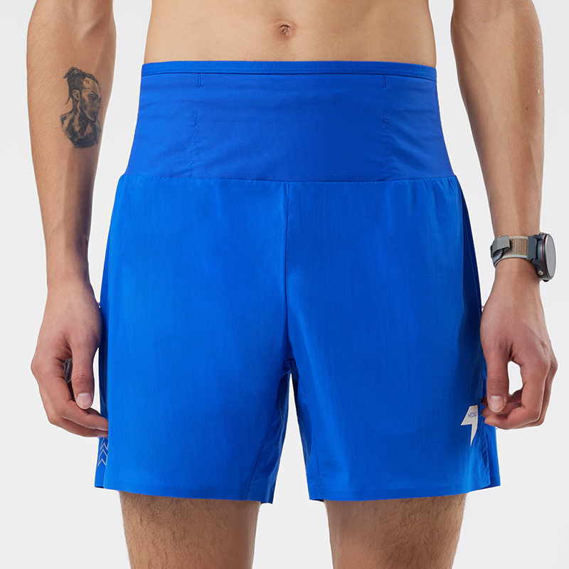 Men s Storage Running Shorts PowerPouch 7 Inseam NEDAO BLUE S 70 75cm