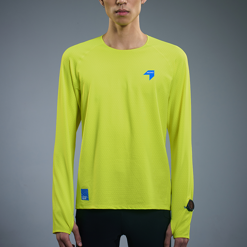 Men's HexRise Active Running Long Sleeve – Lightweight Performance