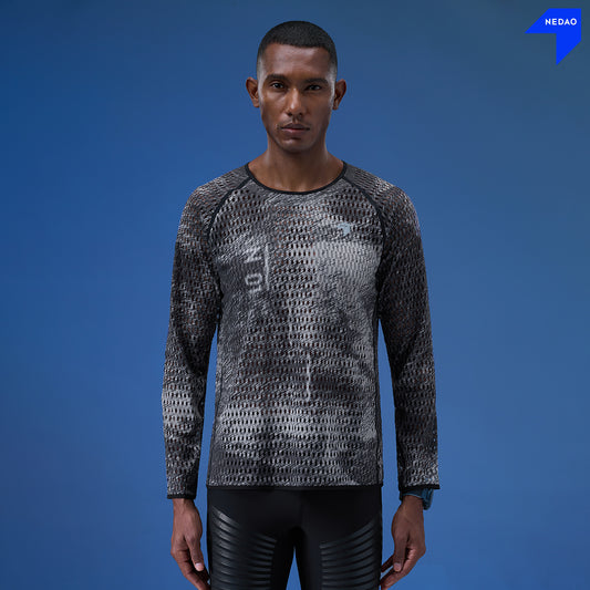 Men's N01 QiFlow TwinSkin Running Long Sleeve