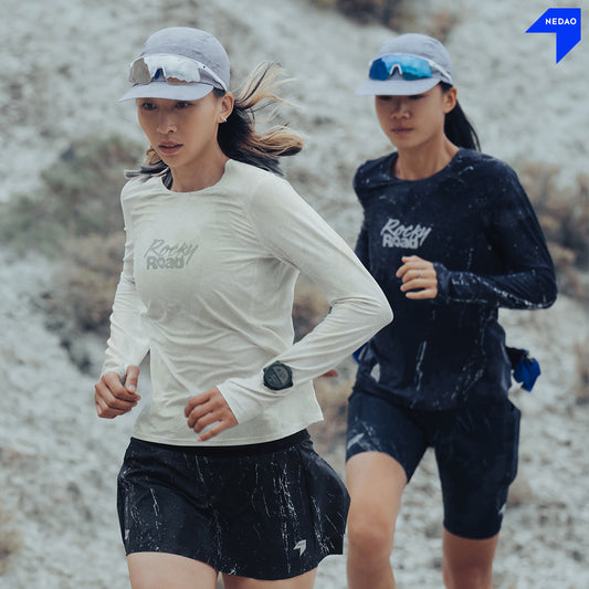 Women's SwiftBreeze Running Long Sleeve-ROCKYROAD